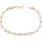 NAEMI Pulsera azul pastel / oro / transparente