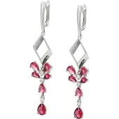 NAEMI Pendientes rosa / plata
