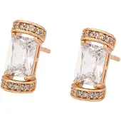 Gaya Pendientes oro / transparente