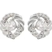 NAEMI Pendientes plata / transparente