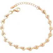 Faina Pulsera oro / transparente
