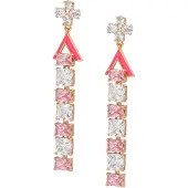 NAEMI Pendientes oro / rosa