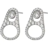 NAEMI Pendientes plata / transparente