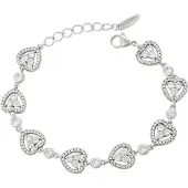Faina Pulsera plata / transparente