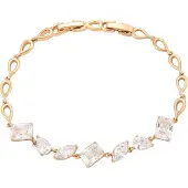 Faina Pulsera oro rosa / transparente