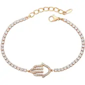 Gaya Pulsera oro rosa / transparente