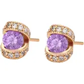 NAEMI Pendientes oro / lila
