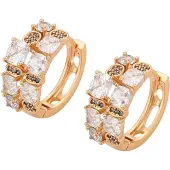 NAEMI Pendientes oro / transparente