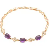 NAEMI Pulsera oro / lila