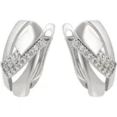 NAEMI Pendientes plata / transparente