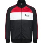 Lonsdale Chaqueta de chándal rojo vivo / negro / blanco