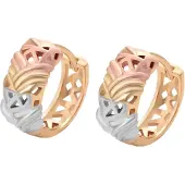 Gaya Pendientes oro / gris / rosa
