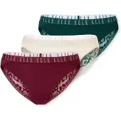 Elle Braga ' Lace ' crema / verde oscuro / burdeos