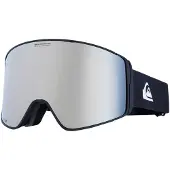 Quiksilver - Máscaras de esquí - Storm MG Goggles Black/ Black Clux Ml Silver S3 de Silicona - Negro