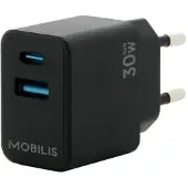 Mobilis Cargador De Pared Usb-a Y Usb-c 30w