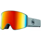 Quiksilver - Máscaras de esquí - Storm MG Goggles Dark Ivy / Clux ML Red S3 de Silicona - Verde