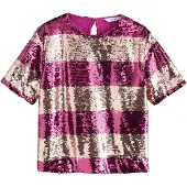 Next Blusa oro / rojo violáceo