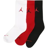 Jordan Calcetines rojo / negro / blanco