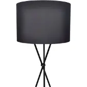 vidaXL Lámpara de pie negra con base, 139 cm