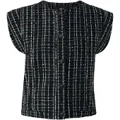Mexx Cárdigan negro / blanco
