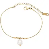 NAEMI Pulsera oro / blanco perla