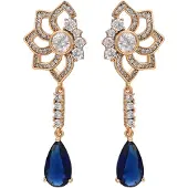 Gaya Pendientes navy / oro