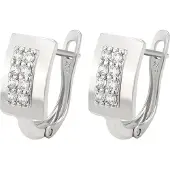 Gaya Pendientes plata / transparente