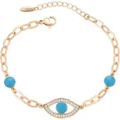 NAEMI Pulsera azul oscuro / oro