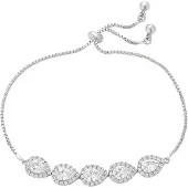 Faina Pulsera plata / transparente
