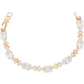 NAEMI Pulsera oro rosa / blanco