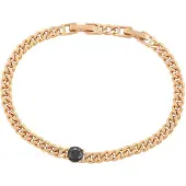 Gaya Pulsera oro rosa / negro
