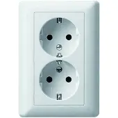 Gira Giratorio Schuko, doble enchufE, serie rws-gl, modelo 078003