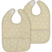Meyco Baby Babero Sweet Heart 24x33 Cm 2 Unidades
