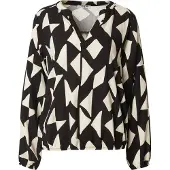 Sublevel Blusa negro / blanco natural
