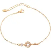 Faina Pulsera oro / transparente