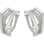Faina Pendientes plata / transparente