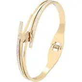 NAEMI Pulsera oro / transparente
