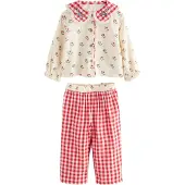 Next Pijama azul claro / rojo / blanco