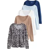 Next Camiseta azul real / moca / negro / blanco