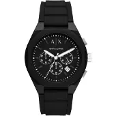 Armani Exchange Reloj analógico negro / plata