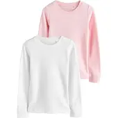 Next Camiseta rosa / blanco