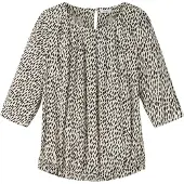 Sheego Blusa ecru / negro