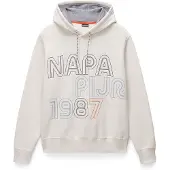 Napapijri Sudadera 'B-Fiemme' azul / naranja / negro / blanco natural