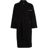 Karl Lagerfeld Albornoz largo negro / blanco