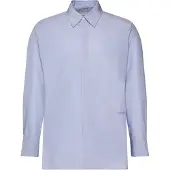 Calvin Klein Ls Solid Crisp Shirt Casual Blue Talla: S | Camisas de Trabajo Outlet | Hombre | Azul