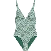 Marc O'Polo Traje de baño ' Geo Capsule ' verde / blanco