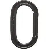 Black Diamond - Oval Keylock Carabiner - Mosquetón cierre instantáneo gris