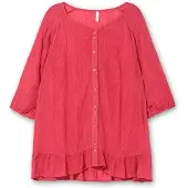 Sheego Blusa rojo cereza