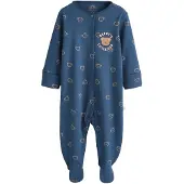 Next Pijama beige / navy / blanco