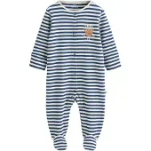 Next Pijama navy / marrón / blanco